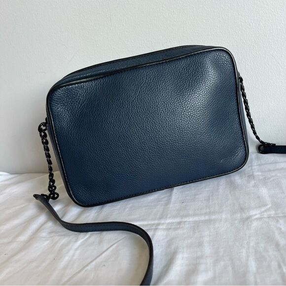 MICHAEL KORS Blue Black Jet Set Crossbody Shoulder Bag - Picture 5 of 9